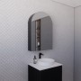 Paris Arch Matte Black Shaving Cabinet 605 * 872 Paris Arch Matte Black Shaving Cabinet 605 * 872